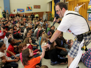 Morris Brothers put on anti-bullying show
